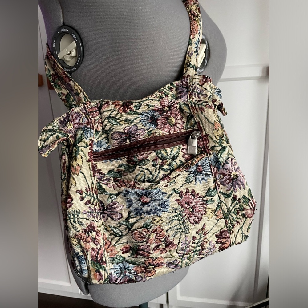 Someone’s Gramma’s purse. Vintage and floral. Kitch and retro.